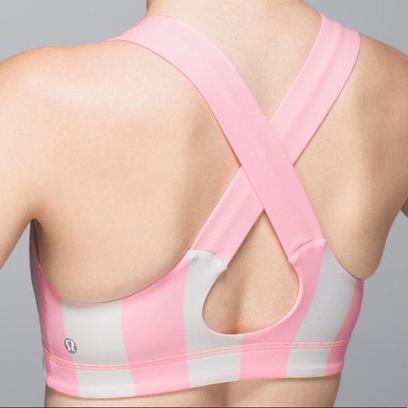 lululemon athletica Other - Lululemon All Sport Bra Stripe Bleached Coral